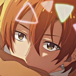 🧐 Anime, Junge, Männlich, Porträt, Cartoon, Ohrringe telegram sticker