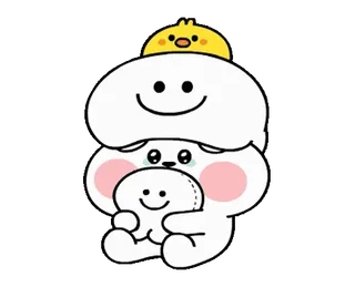 😢 cute, cartoon, kawaii, animal, adorable, chibi whatsapp sticker