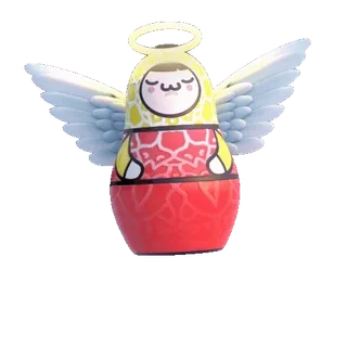 😇 anjo, asas, auréola, fofo telegram sticker