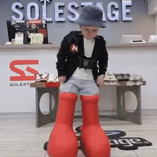 👢 child, fashion, shoes, boots, hat telegram sticker
