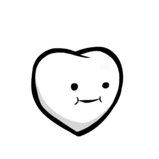 ❤ coeur, dessin animé, mignon, amour, kawaii telegram sticker