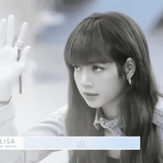 🥯 Lisa 好 Лиса, Blackpink, K-pop, певица, знаменитость telegram sticker