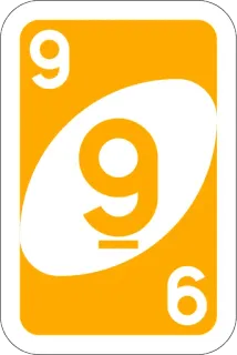 9️⃣ 9 nummer, Uno, kaart, spel telegram sticker