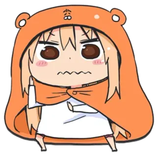 🥧 fille anime, en colère, doigt d'honneur, dessin animé, sticker, doigt whatsapp sticker
