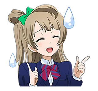 😓 Anime, Cô gái, Đồng phục học sinh, Dễ thương, Xấu hổ telegram sticker