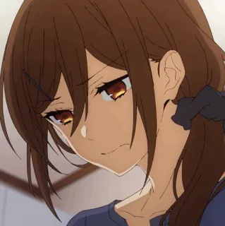 🕰 Hori Kyouko Horimiya 애니메이션, 여자, 호리, 호리미야, 호리 쿄코, 귀여운, 만화 telegram sticker