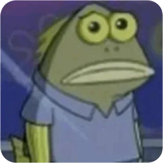 😴 fish, spongebob, character, cartoon, funny, meme whatsapp sticker