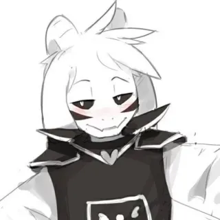 😏 Asriel Dreemurr Undertale asriel, dreemurr, undertale, monstruo, cabra telegram sticker