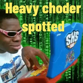 🙄 Heavy choder spotted Meme, Lucu, Budaya internet, Humor whatsapp sticker