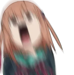 🤯 Anime, Desenho animado, Reação, Engraçado, Meme, Chocado, Assustado telegram sticker
