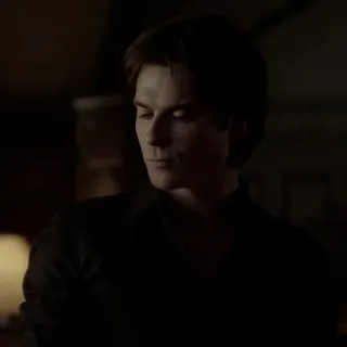 🩸 Damon Salvatore The Vampire Diaries vampire, supernatural, fiction, TV show, character telegram sticker