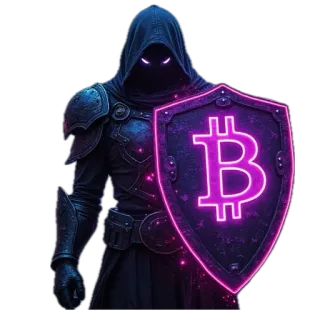 🫥 Bitcoin, Cripto, Criptomoneda, Escudo, Moneda digital, Finanzas, Inversión telegram sticker
