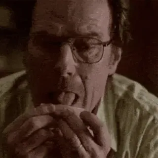 👅 Walter White Breaking Bad drogas, metanfetamina, cocina, comida, sándwich, nervioso whatsapp sticker
