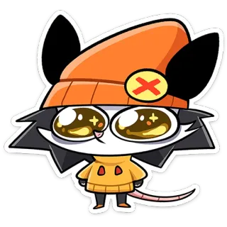 ⭐ cartone animato, animale, gatto, carino, adesivo, personaggio, arancione, giallo telegram sticker