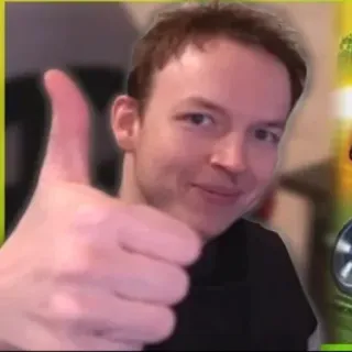 👍 thumbs up, positive, approval, gesture, person, agreement telegram sticker