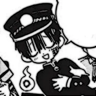 🔭 Hanako-kun Toilet-bound Hanako-kun Anime, Manga, Uniforme scolaire, Fantôme, Surnaturel, Mignon telegram sticker