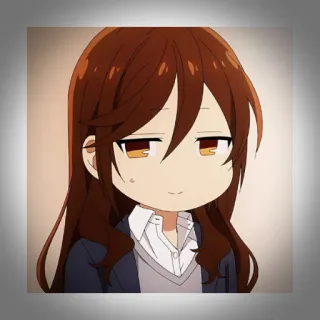 💫 Hori Kyouko Horimiya Anime, Cartoon, Mädchen, Lächeln, Horimiya, Hori Kyouko telegram sticker