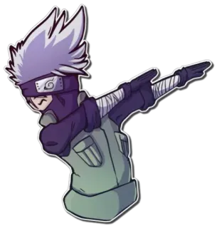 😎 Kakashi Naruto 애니메이션, 닌자, 카카시, 나루토, 댑, 만화 telegram sticker