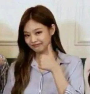🦆 Jennie Kim kpop, певица, девушка, большой палец вверх, человек, знаменитость telegram sticker