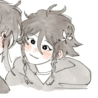 ☁️ anime, kreskówka, rysunek, portret, postać telegram sticker