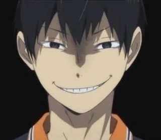 🌚 Tobio Kageyama Haikyuu!! Anime, Haikyuu, Kageyama, Tobio Kageyama, Sorrisetto, Ragazzo Anime, Pallavolo telegram sticker