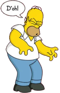 😵 Homer Simpson The Simpsons D'oh! Homer Simpson, Die Simpsons, Cartoon, Doh, Lustig telegram sticker