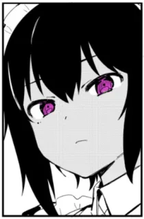 😒 Anime, Manga, Karakter, Gadis, Ilustrasi, Pembantu telegram sticker
