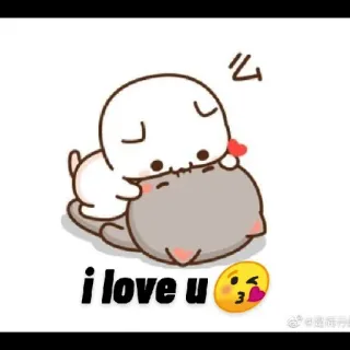 😍 i love u amor, lindo, cariño, emoji, pareja, te amo whatsapp sticker
