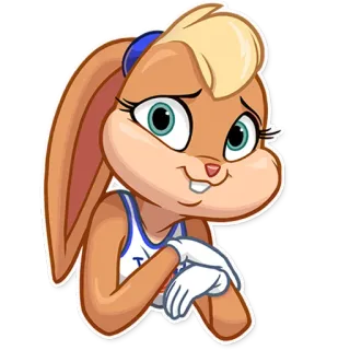 🥺 Lola Bunny Space Jam dibujos animados, conejo, baloncesto, deportes, Looney Tunes telegram sticker