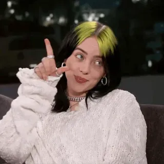🕸 Billie Eilish Sänger, Promi, Frau, Person, Billie Eilish telegram sticker