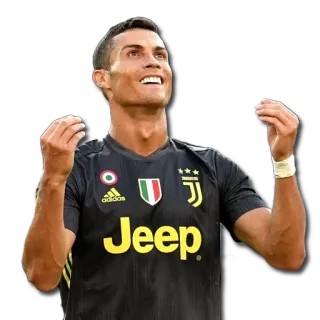 🤔 Cristiano Ronaldo voetbal, voetbal, sport, atleet, Cristiano Ronaldo, Juventus telegram sticker