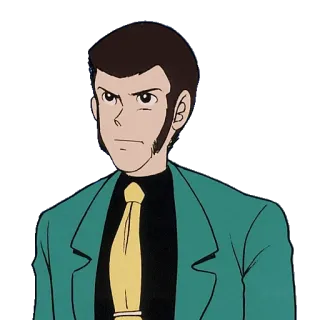 😐 Arsène Lupin III Lupin the 3rd Lupin, Anime, Manga, Gentleman-Dieb, Cartoon telegram sticker