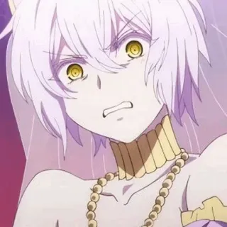 🍧 Anime, Personage, Vrouw, Portret, Illustratie, Uitdrukking telegram sticker