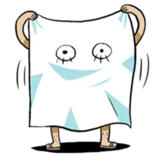 🙌 Cartoon, Vel, Spook, Humor, Grappig, Kostuum telegram sticker