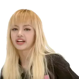 🥂 Lisa wanita, pirang, K-pop, Lisa, Blackpink, penyanyi, idola telegram sticker