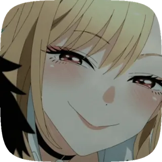 ๐ Marin Kitagawa My Dress-Up Darling Anime, Ragazza, Sorridendo, Marin Kitagawa, My Dress-Up Darling telegram sticker