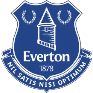 ⚽ Everton
1878
NIL SATIS NISI OPTIMUM Everton, klub sepak bola, sepak bola, olahraga, logo, tim telegram sticker