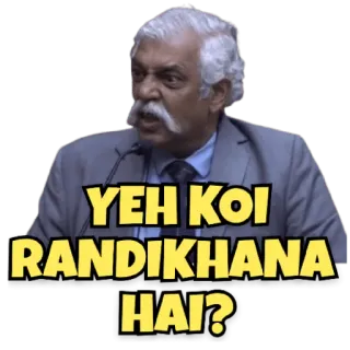 😀 YEH KOI RANDIKHANA HAI? ofensivo, zangado, palavrão telegram sticker