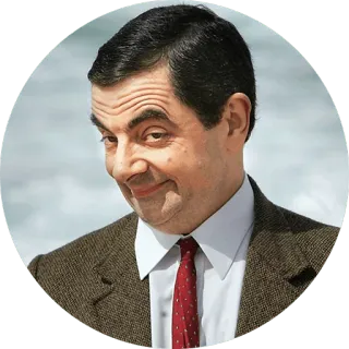 😋 Mr. Bean มิสเตอร์บีน, โรวัน แอตคินสัน, ตลก, ขำขัน, รายการทีวี, ตัวละคร telegram sticker