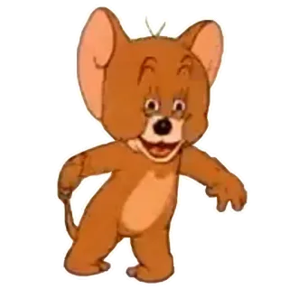 👌 Jerry Tom and Jerry Dessin animé, Souris, Drôle, Personnage, Jerry telegram sticker