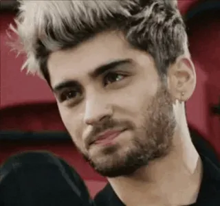 🙁 Zayn Malik Zayn Malik, One Direction, singer, celebrity, portrait, pop star, handsome telegram sticker