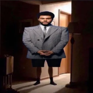 😶 The Weeknd singer, suit, portrait, male telegram sticker