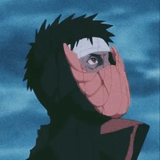 🕷 Obito Uchiha Naruto anime, manga, ninja, villain, mask telegram sticker