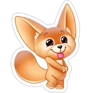 Лисёнок Фенечка telegram stickers
