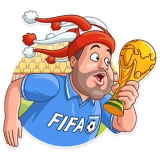 🏆 FIFA football, fan, FIFA, trophée, coupe du monde telegram sticker
