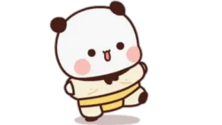 🫖 Panda, Lindo, Oso, Dibujo animado, Adorable, Animal telegram sticker