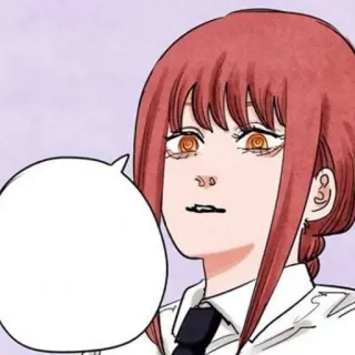 🍒 Makima Chainsaw Man Anime, Manga, Makima, Chainsaw Man, Charakter, Illustration telegram sticker