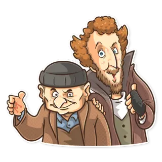 👍 Home Alone 나홀로 집에, 젖은 도둑, 마브 머천츠, 해리 라임, 코미디, 영화, 크리스마스 telegram sticker