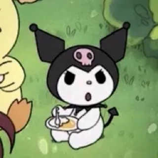 🧦 Kuromi Anime, Kuromi, Kawaii, Sanrio, Fofo, Desenho animado whatsapp sticker