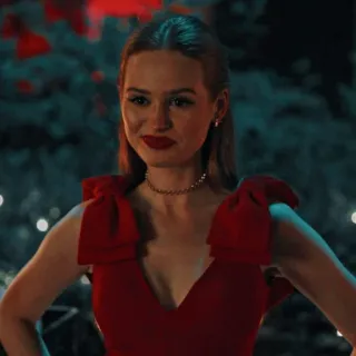 😏 Cheryl Blossom Riverdale cheryl blossom, riverdale, madelaine petsch, red dress, teen drama, tv show telegram sticker